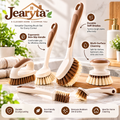 Jearyta™ Multi-Purpose Household Cleaning Brush Set – Ergonomic Scrubbing Brush Collection with Long Handles, Handheld Scrubbers & Detail Brushes for Kitchen Sinks, Bathroom Tiles, Corners & Everyday Home Cleaning